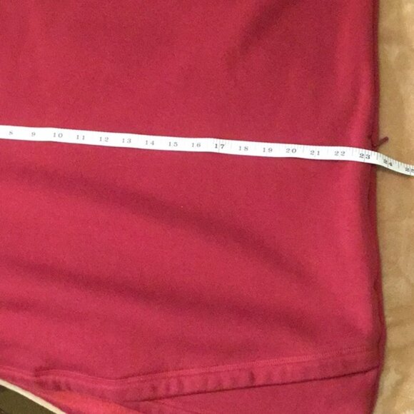 Athleta Deep Red Zippered Long Pullover - Picture 7 of 12